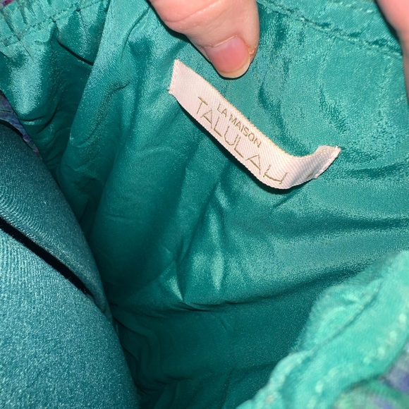 Chic Floral Long Sleeve Dress in Green and Purple - Picture 8 of 9